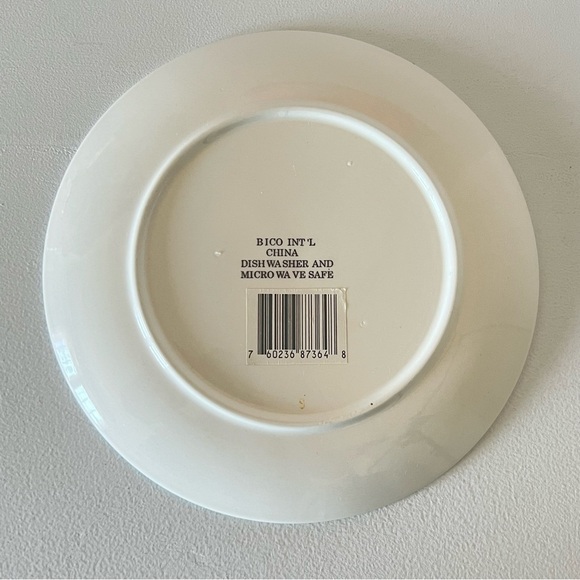 Bico Int’l China Halloween Salad Plate Black Cat On the Fence Replacement Dish - Picture 2 of 5